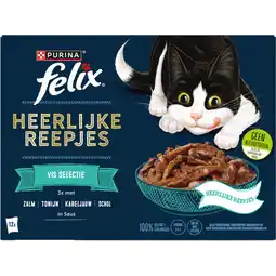 Albert Heijn Felix Heerlijke reepjes vis selectie in saus aanbieding