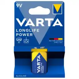 Albert Heijn Varta Longlife power 9V alkaline batterijen aanbieding