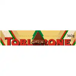 Albert Heijn Toblerone Chocoladereep melk amandelnougat aanbieding