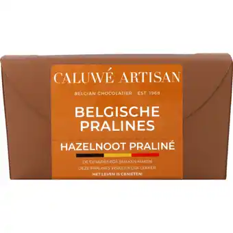 Albert Heijn Caluwé Artisan Belgische pralines hazelnoot praliné aanbieding