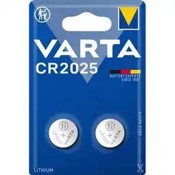 Albert Heijn Varta Knoopcelbatterij lithium CR2025 aanbieding