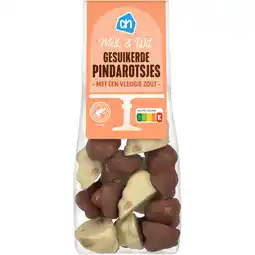 Albert Heijn AH Gesuikerde pindarotsjes melk & wit aanbieding
