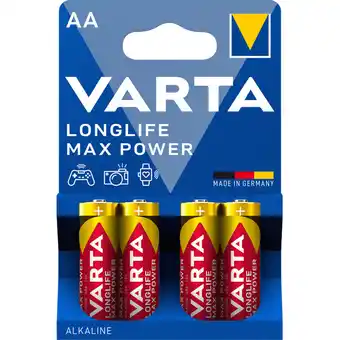 Albert Heijn Varta Longlife max power AA alkaline batterij aanbieding