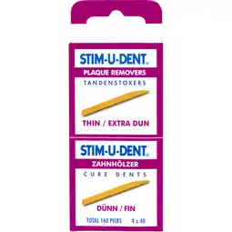 Albert Heijn Stim-u-dent Tandenstokers dun aanbieding