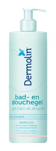 Albert Heijn Dermolin Hypoallergeen bad- en douchegel aanbieding