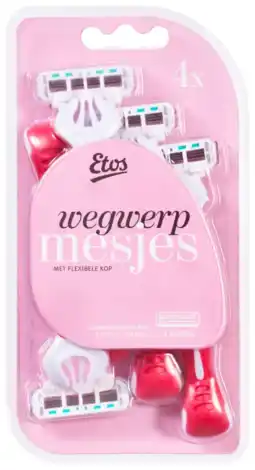 Albert Heijn Etos Dames wegwerpmesjes 4-blads aanbieding