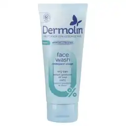 Albert Heijn Dermolin Facewash aanbieding