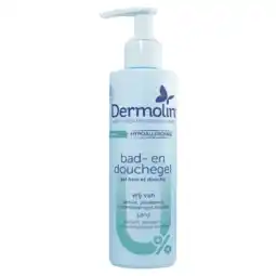 Albert Heijn Dermolin Bad & douche gel aanbieding