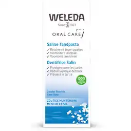 Albert Heijn Weleda Saline tandpasta aanbieding