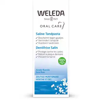 Albert Heijn Weleda Saline tandpasta aanbieding