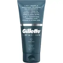 Albert Heijn Gillette Intimate 2-1 scheercrème + reiniger aanbieding