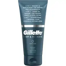 Albert Heijn Gillette Intimate 2-1 scheercrème + reiniger aanbieding