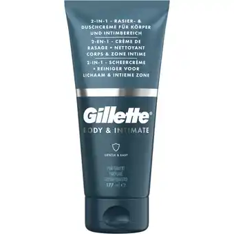 Albert Heijn Gillette Intimate 2-1 scheercrème + reiniger aanbieding
