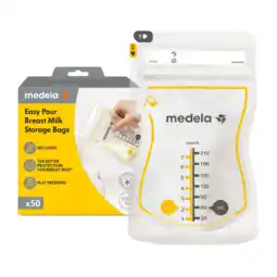 Albert Heijn Medela Moedermelk bewaarzakjes met schenktuit aanbieding