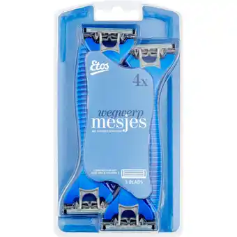 Albert Heijn Etos Man wegwerpmesjes 3 blads aanbieding