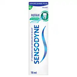PLUS Sensodyne Repair & protect extra fresh tandpasta aanbieding