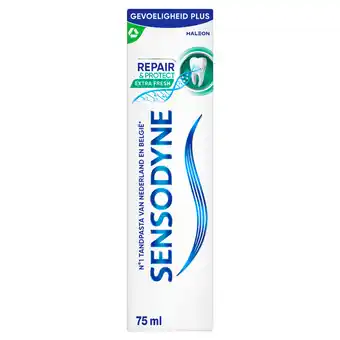 PLUS Sensodyne Repair & protect extra fresh tandpasta aanbieding
