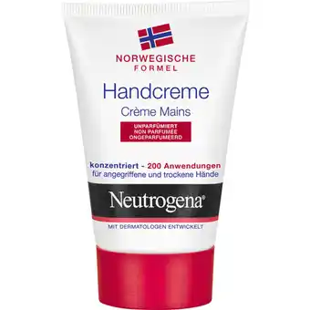 Albert Heijn Neutrogena Handcrème ongeparfumeerd aanbieding