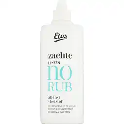 Albert Heijn Etos Zachte lenzen no rub all-in-1 vloeistof aanbieding