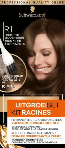 Albert Heijn Schwarzkopf Uitgroeiset lichtbruin tot middenbruin aanbieding