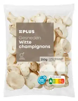 PLUS PLUS Witte champignons gesneden kvp aanbieding