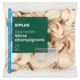 PLUS PLUS Witte champignons gesneden kvp aanbieding
