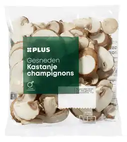 PLUS PLUS Kastanjechampignons gesneden aanbieding