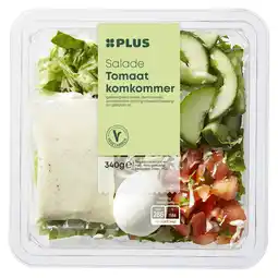 PLUS PLUS Salade Tomaat Komkommer aanbieding