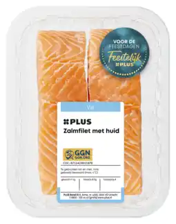 PLUS PLUS Zalmfilet met huid 2st aanbieding