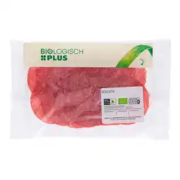 PLUS Biologisch PLUS Salami AVA aanbieding