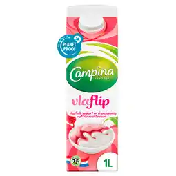 PLUS Campina Vlaflip framboos aanbieding
