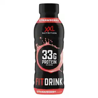 PLUS XXL Fit Drink strawberry 330ml aanbieding