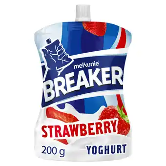 PLUS Melkunie Breaker Aardbei Yoghurt aanbieding