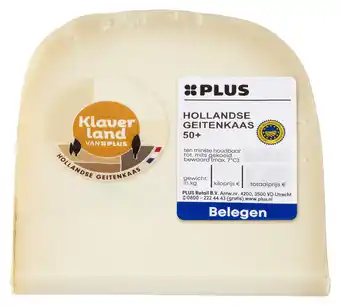 PLUS PLUS Klaverland Geitenkaas belegen 50+ stuk aanbieding