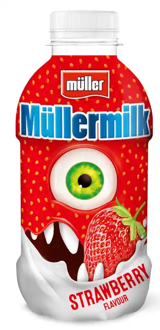 PLUS Müllermilk Milk strawberry aanbieding