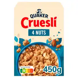PLUS Quaker Cruesli 4 noten aanbieding