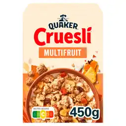 PLUS Quaker Cruesli multifruit aanbieding