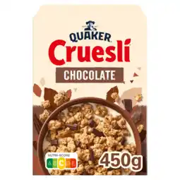 PLUS Quaker Cruesli chocolade aanbieding
