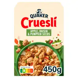 PLUS Quaker Cruesli appel & rozijn aanbieding