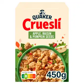 PLUS Quaker Cruesli appel & rozijn aanbieding