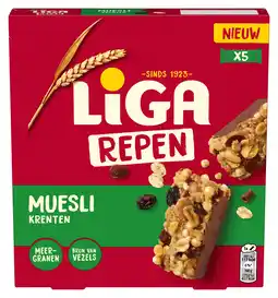 PLUS Liga Muesli Reep Krenten aanbieding