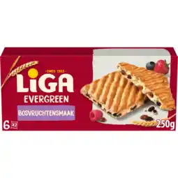 PLUS Liga Evergreen koekjes bosvruchten aanbieding