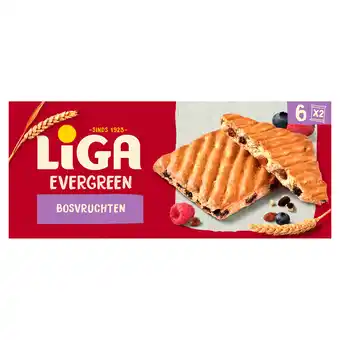 PLUS Liga Evergreen koekjes bosvruchten aanbieding