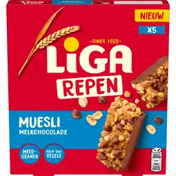 PLUS Liga Muesli Reep Melkchocolade aanbieding
