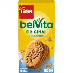 PLUS Liga Belvita Liga melk & granen aanbieding
