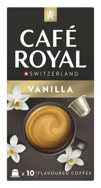 PLUS Café Royal Koffiecups vanille flavour aanbieding