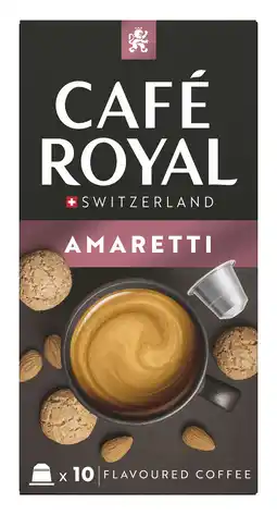 PLUS Café Royal Koffiecups amaretti flavour aanbieding