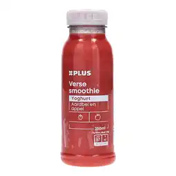 PLUS PLUS Verse smoothie yoghurt aardbei aanbieding