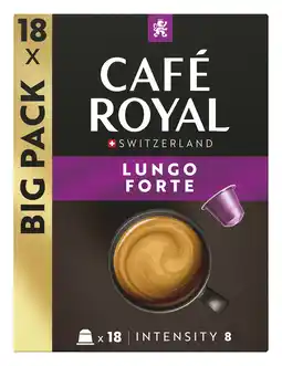PLUS Café Royal Koffiecups lungo forte aanbieding