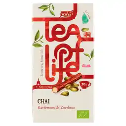 PLUS Tea of Life Chai kardemom zoethout aanbieding